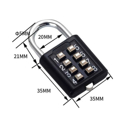 8 Digits Password Code Combination Padlock