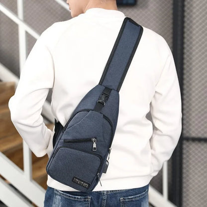 USB Smart Chest Crossbody Backpack