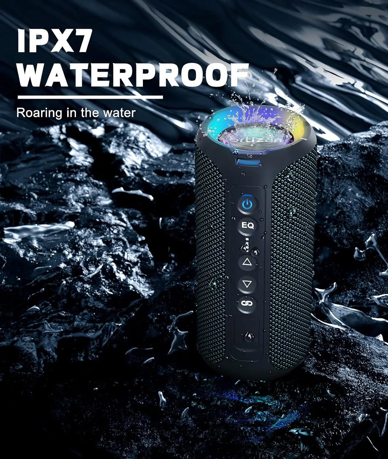 Enhanced Bass Portable Bluetooth Speakers 40W