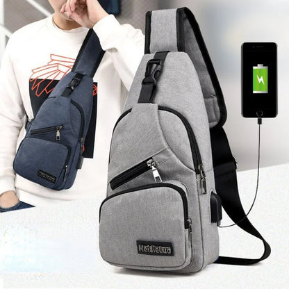 USB Smart Chest Crossbody Backpack