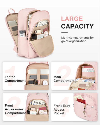 Travel Laptop Backpack with USB Charging Port