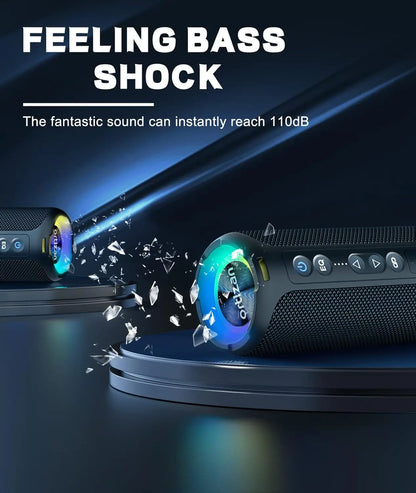 Enhanced Bass Portable Bluetooth Speakers 40W