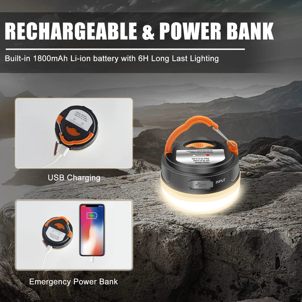 Rechargeable 10W High Power Camping Tents Lamp