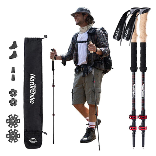 Lightweight Carbon Fiber Collapsible Telescopic Sticks