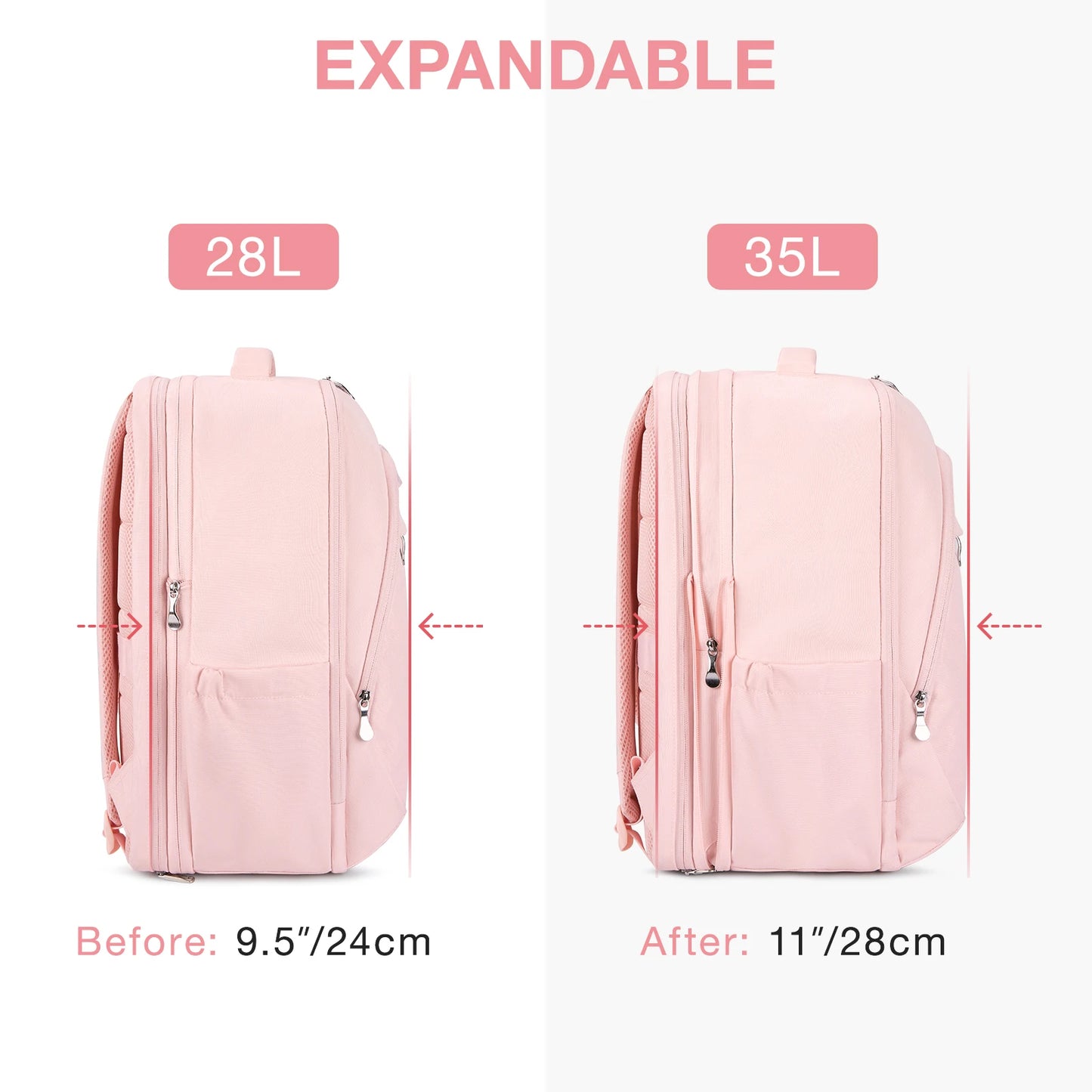 Travel Laptop Backpack with USB Charging Port