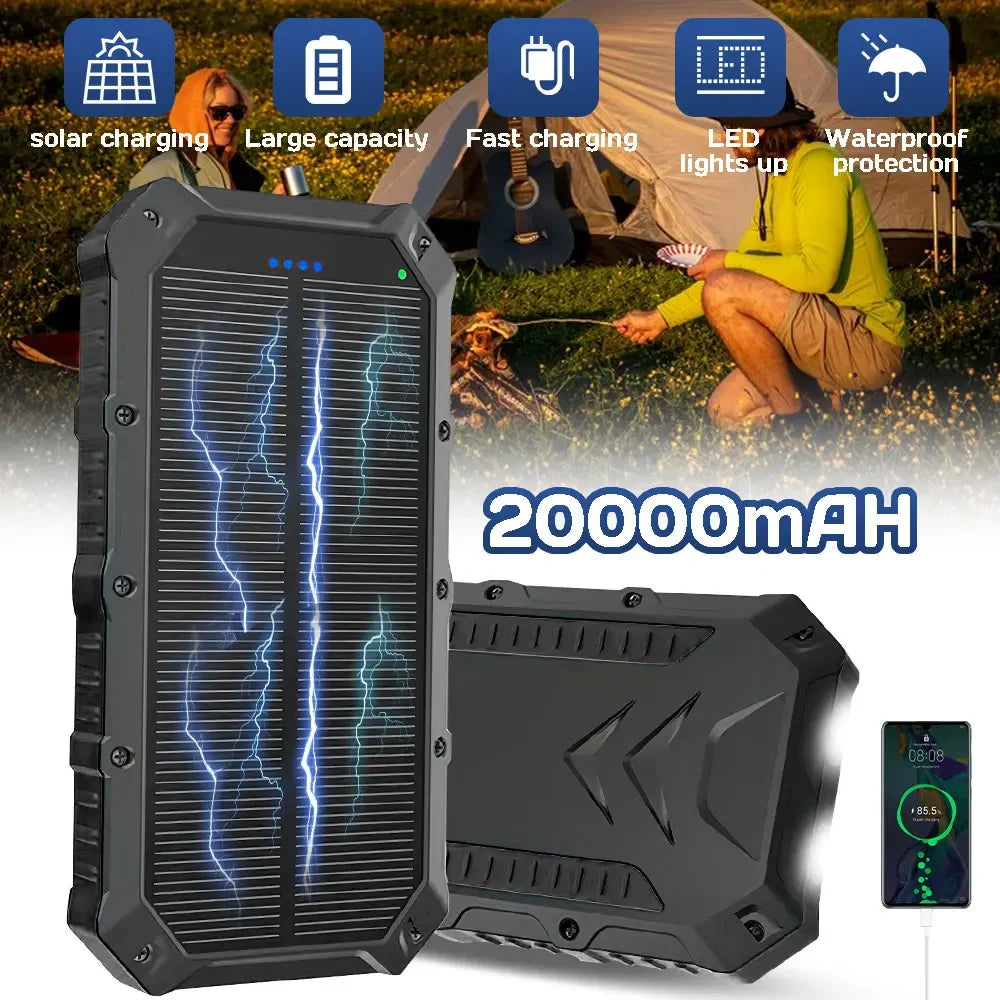 20000mAh Solar Power Bank